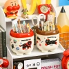 Cute desktop storage box, large-capacity student desktop organization, compartments, shelf, stationery pen holder, a must-have for the new term Specification image